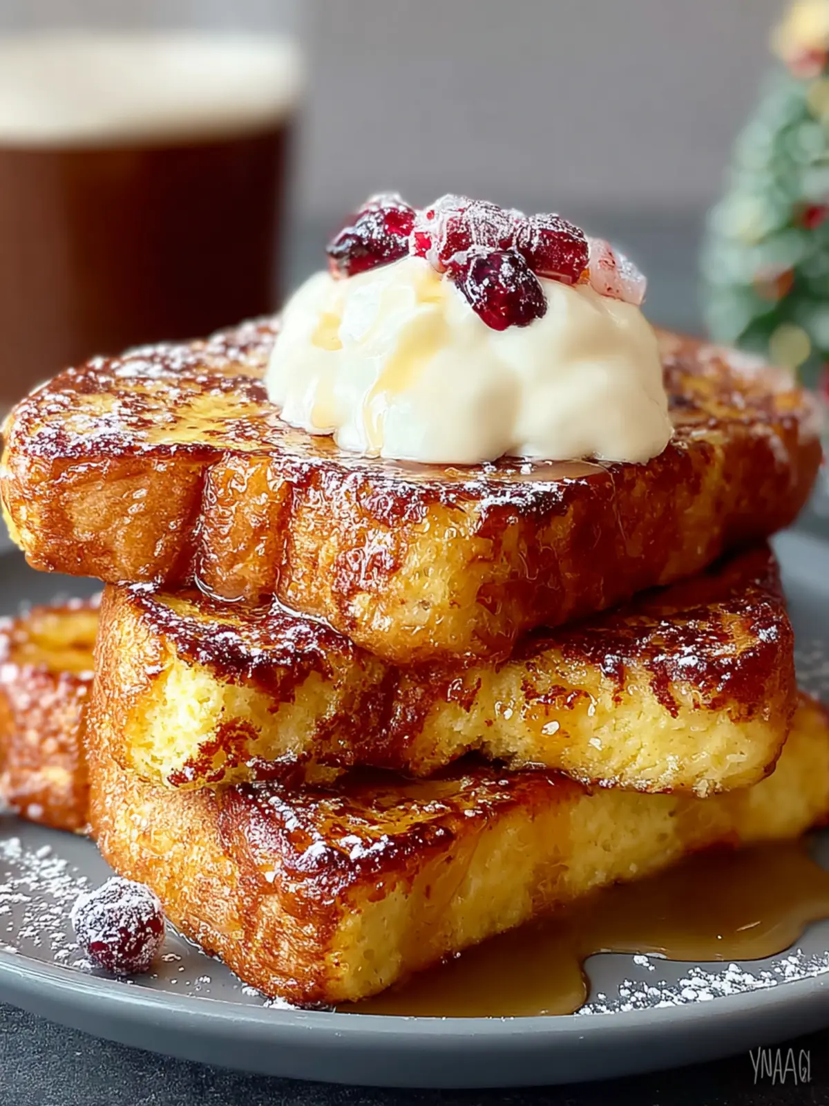 Delightful Overnight Eggnog French Toast Recipe First Image