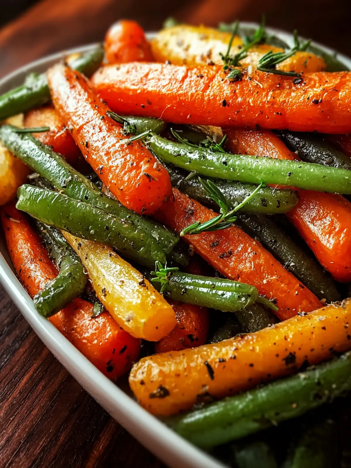 Roasted Carrots Green Beans – Easy Healthy Recipe First Image