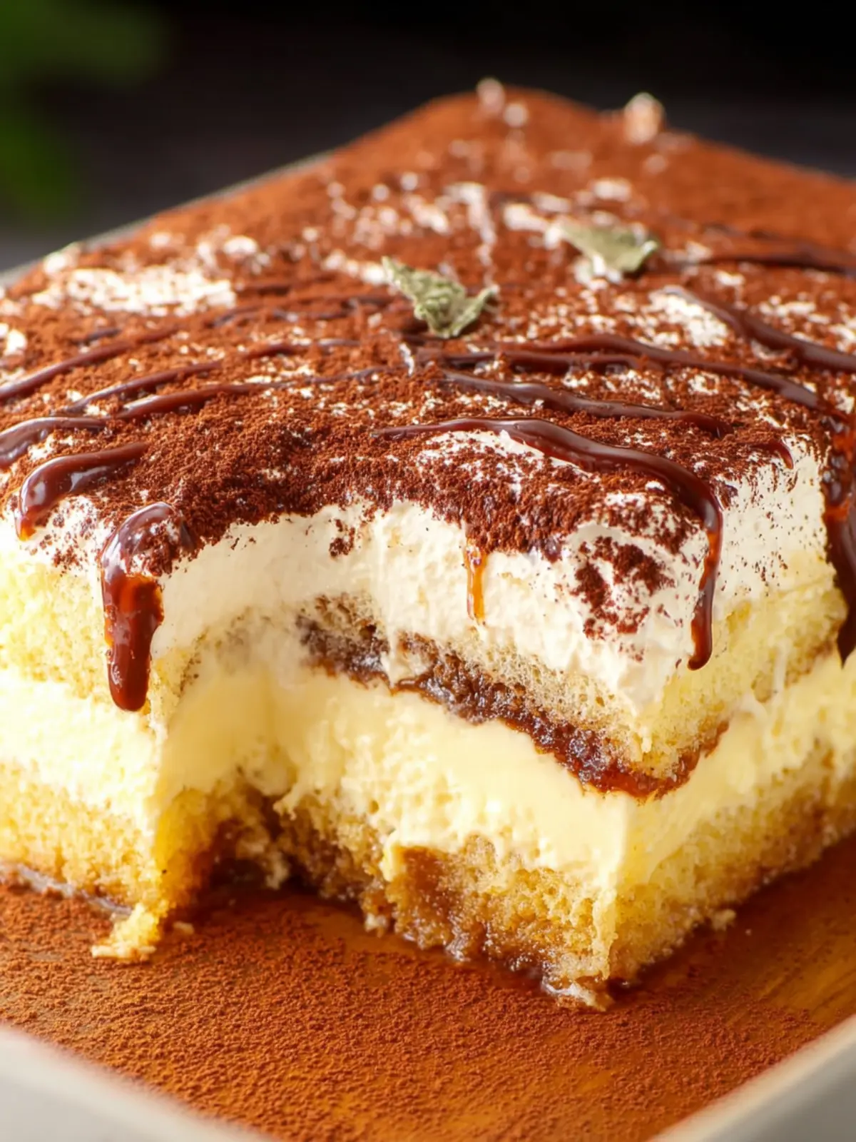 Tiramisu Poke Cake First Image