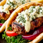 Grilled Middle Eastern Turkey Burgers First Image