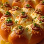 Flower Buns with Cheese and Sausage First Image