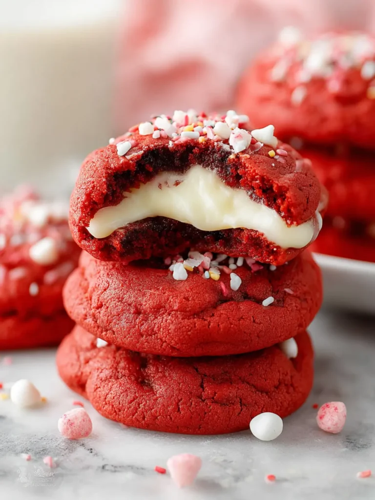 Red Velvet Cream Cheese Cookies First Image