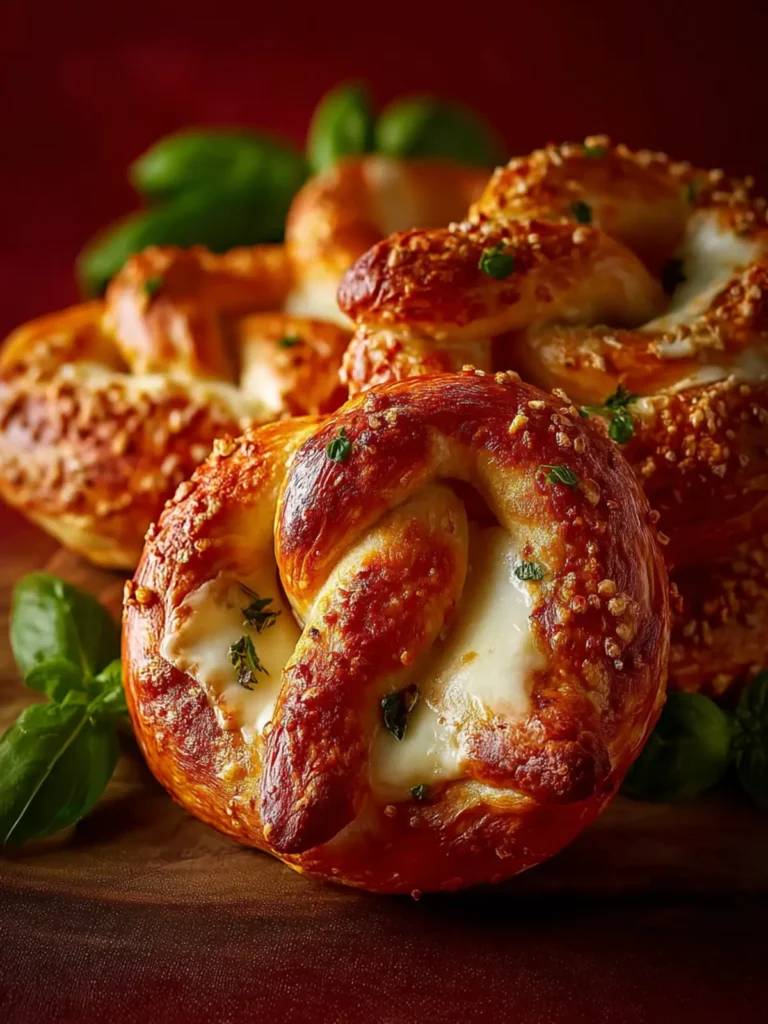 Mozzarella Stuffed Soft Pretzels: First Image