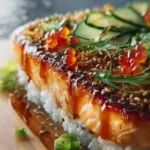 Teriyaki Salmon Sushi Bake First Image