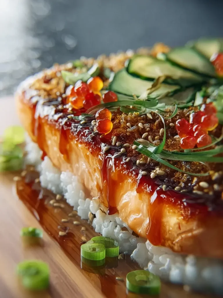 Teriyaki Salmon Sushi Bake First Image