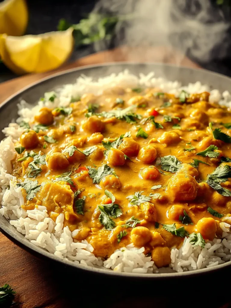 Creamy Coconut Chickpea Curry Bake First Image
