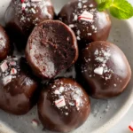 Chocolate Peppermint Protein Balls First Image
