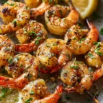 Irresistible Garlic Butter Shrimp Skewers Recipe First Image
