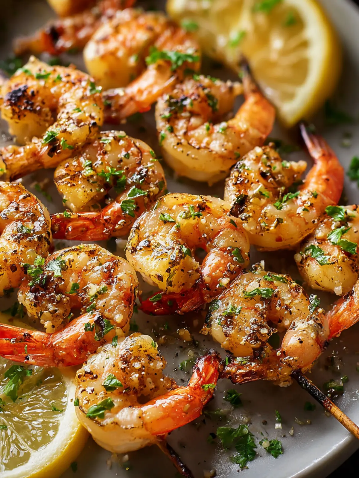 Irresistible Garlic Butter Shrimp Skewers Recipe First Image