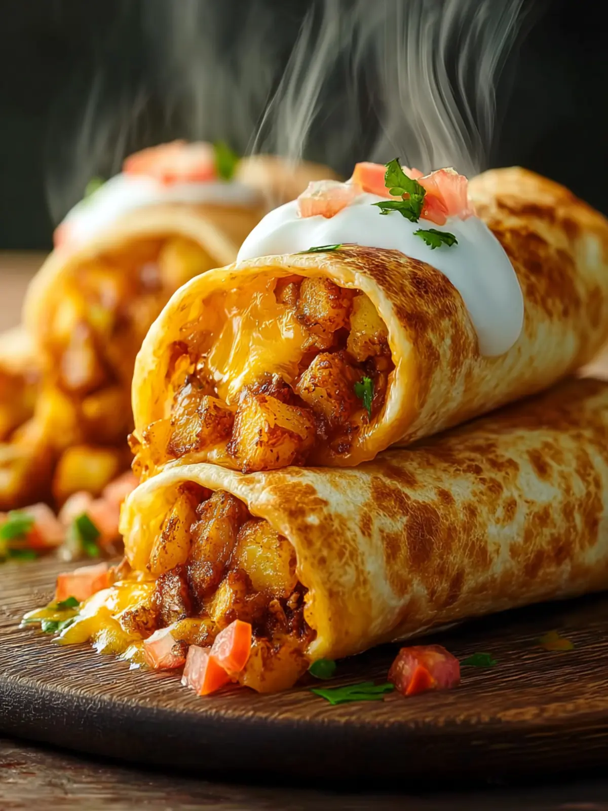 Cheesy Potato Burritos: Ultimate Comfort Meal Recipe First Image