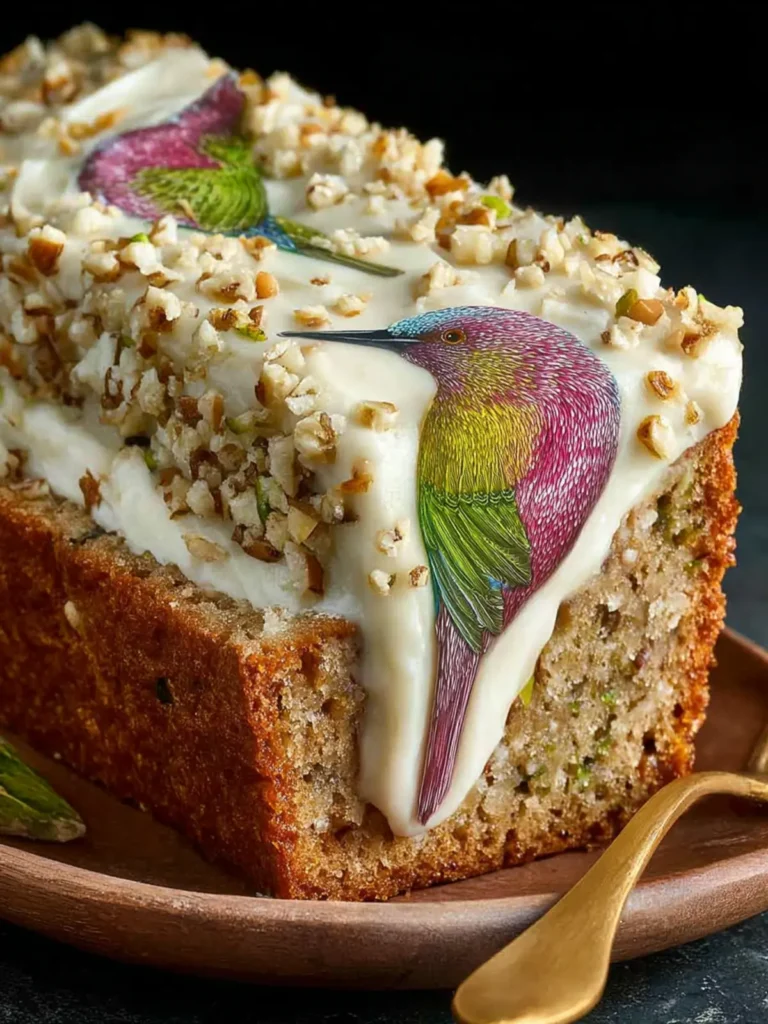 Hummingbird Bread with Cinnamon Cream Cheese Frosting First Image