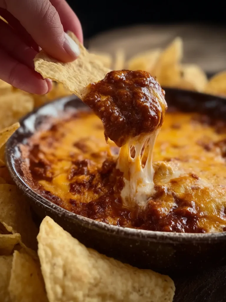 3 Ingredient Chili Cheese Dip First Image
