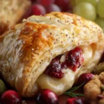 Baked Cranberry and Brie Puff Pastry First Image