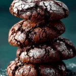 Chewy Chocolate Brownie Crinkle Cookies First Image