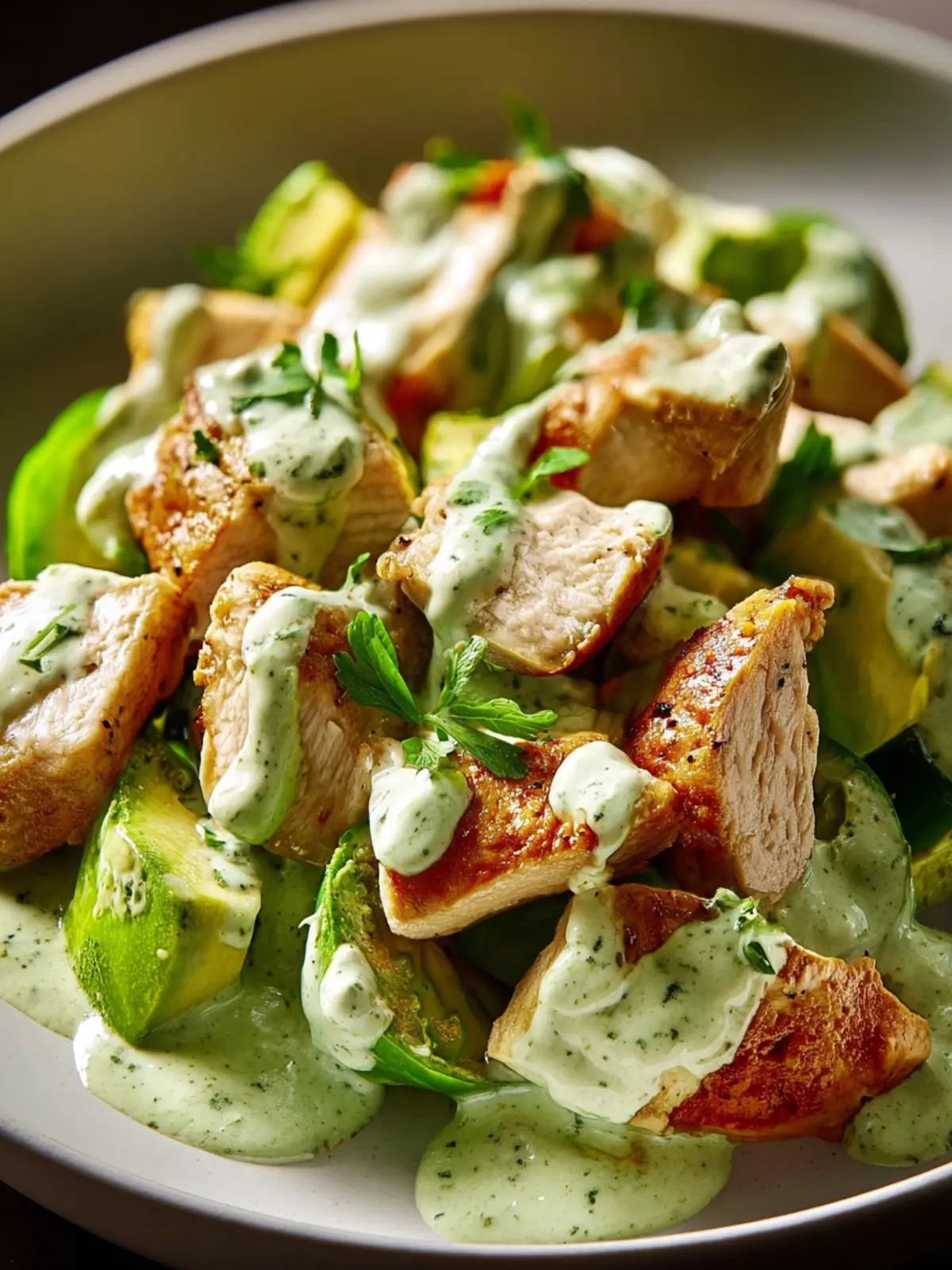 Creamy Avocado Ranch Chicken Salad Recipe for Summer Fun First Image
