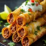 Crispy Cheesy Beef Taquitos First Image