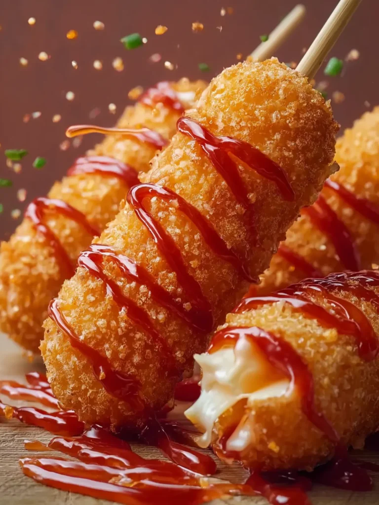 Crispy Korean Mozzarella Corn Dogs First Image