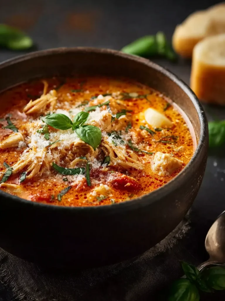Crockpot Chicken Parmesan Soup First Image