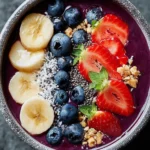Delicious Acai Berry Smoothie Bowl Recipe for Energy Boost First Image