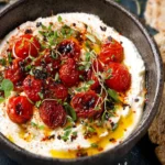 Healthy Cottage Cheese Dip with Roasted Tomatoes First Image