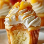 Honey Peach Cream Cheese Cupcakes First Image