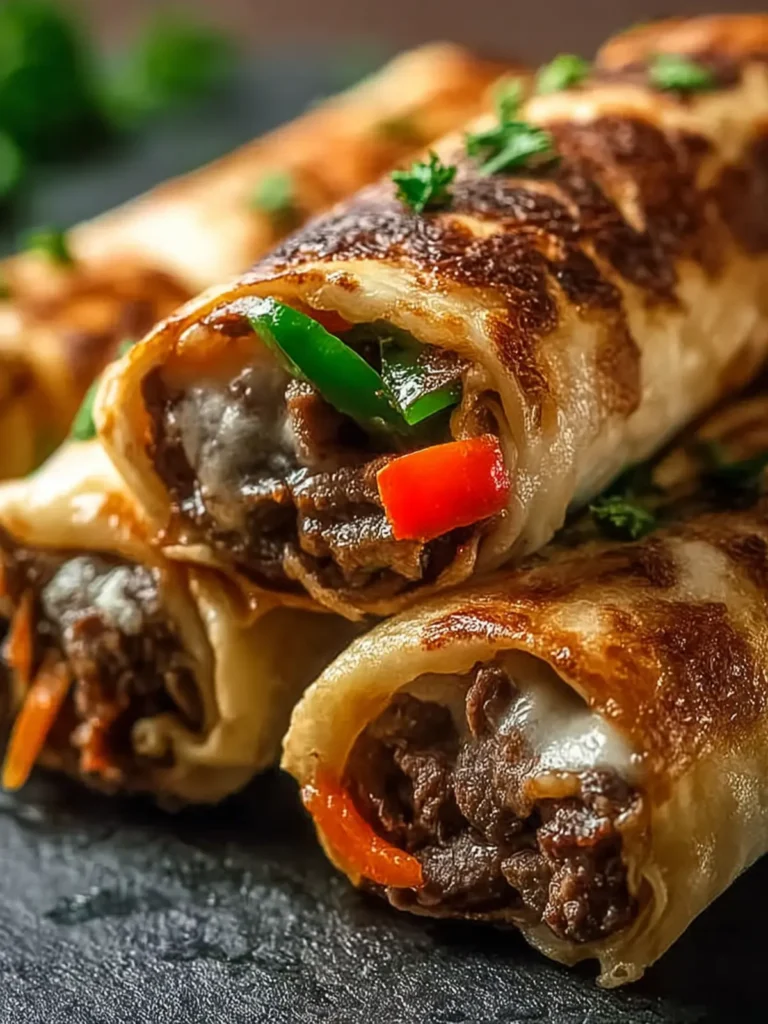 Keto Philly Cheesesteak Roll Ups First Image