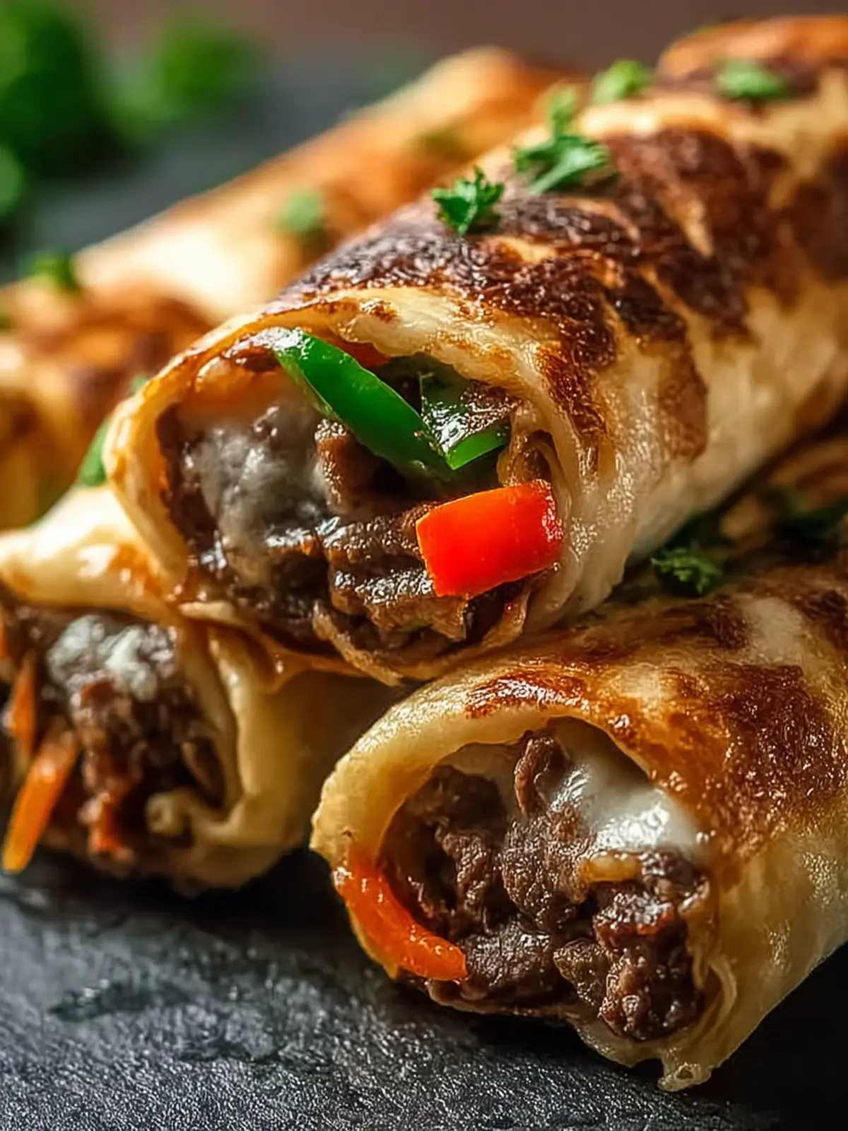 Keto Philly Cheesesteak Roll Ups First Image