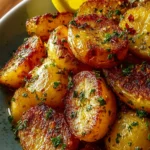Simple Crispy Greek Lemon Potatoes First Image