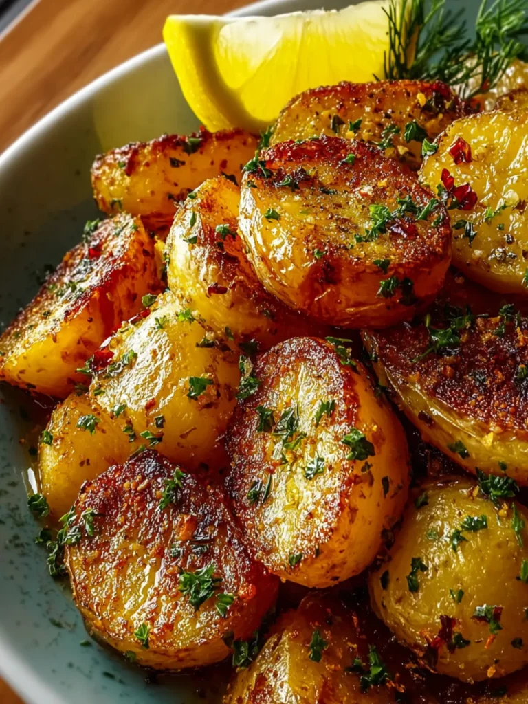 Simple Crispy Greek Lemon Potatoes First Image