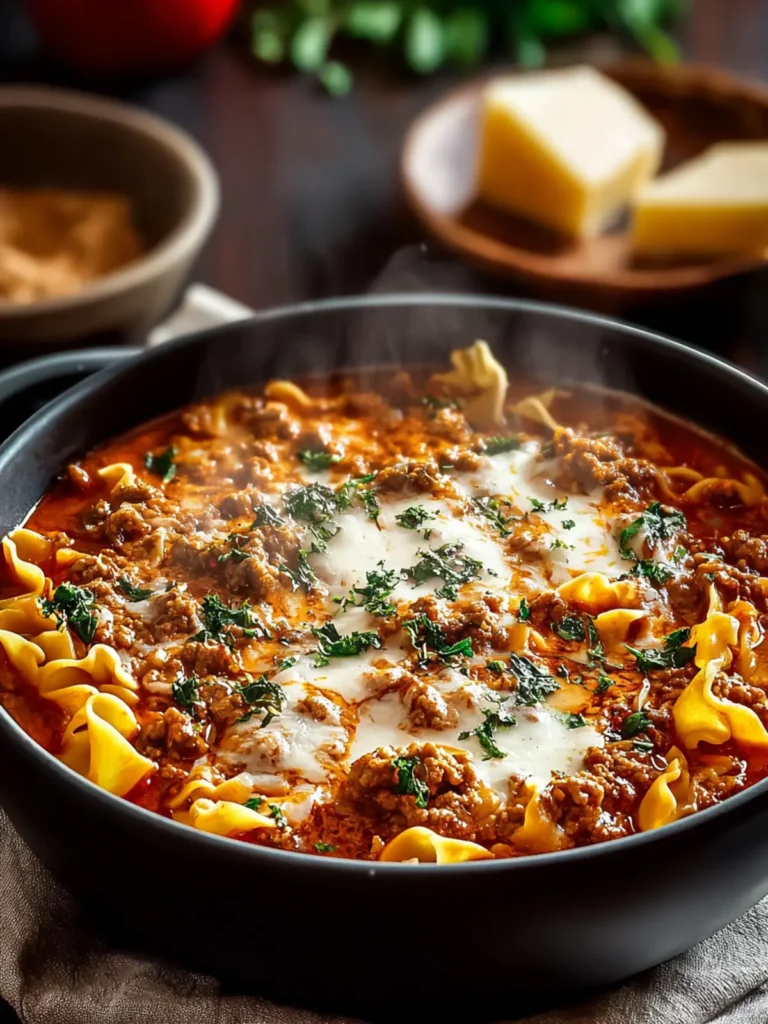 Ultimate Dutch Oven Lasagna Soup Recipe to Warm You Up First Image
