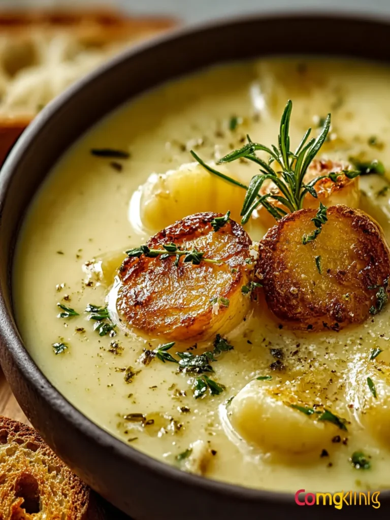 Delicious Country French Garlic Soup First Image