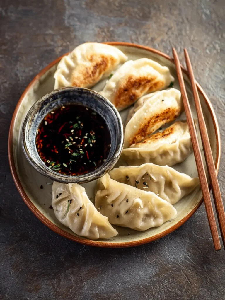 Air Fryer Frozen Potstickers First Image