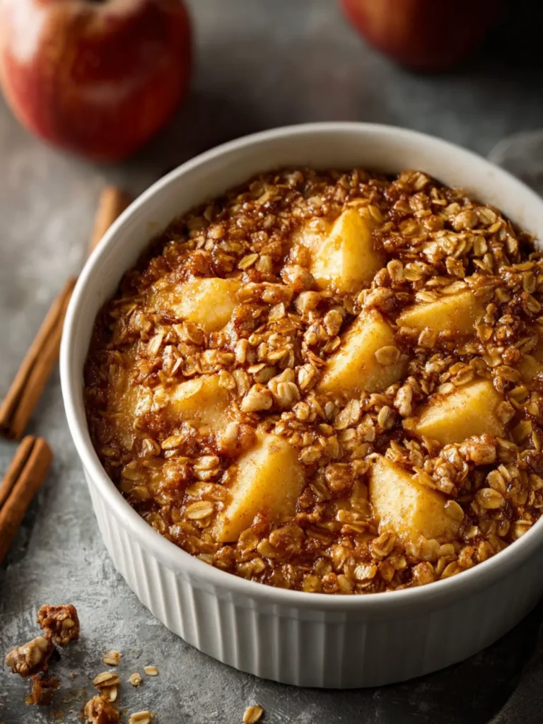 Apple Cinnamon Oatmeal Breakfast Bake First Image