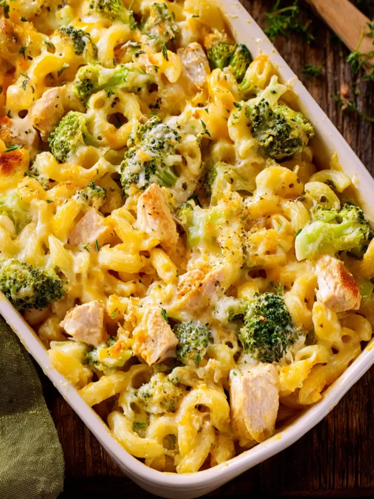 Chicken Broccoli Pasta Casserole First Image