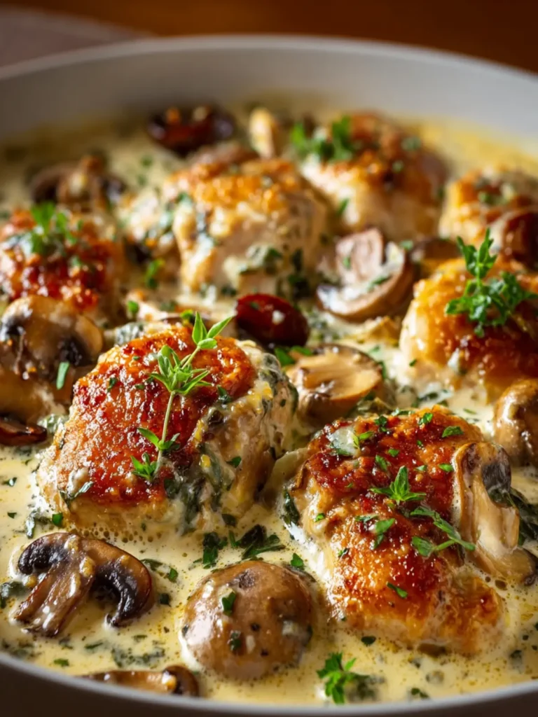 Creamy Chicken and Mushroom Casserole First Image