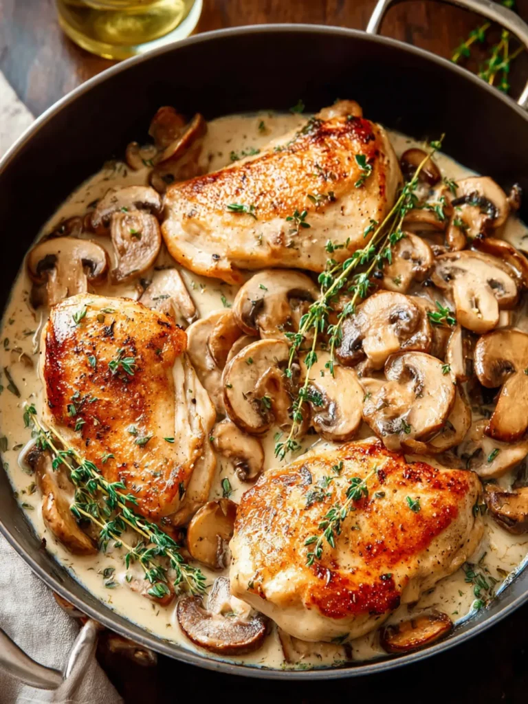 Creamy Mushroom Chicken First Image