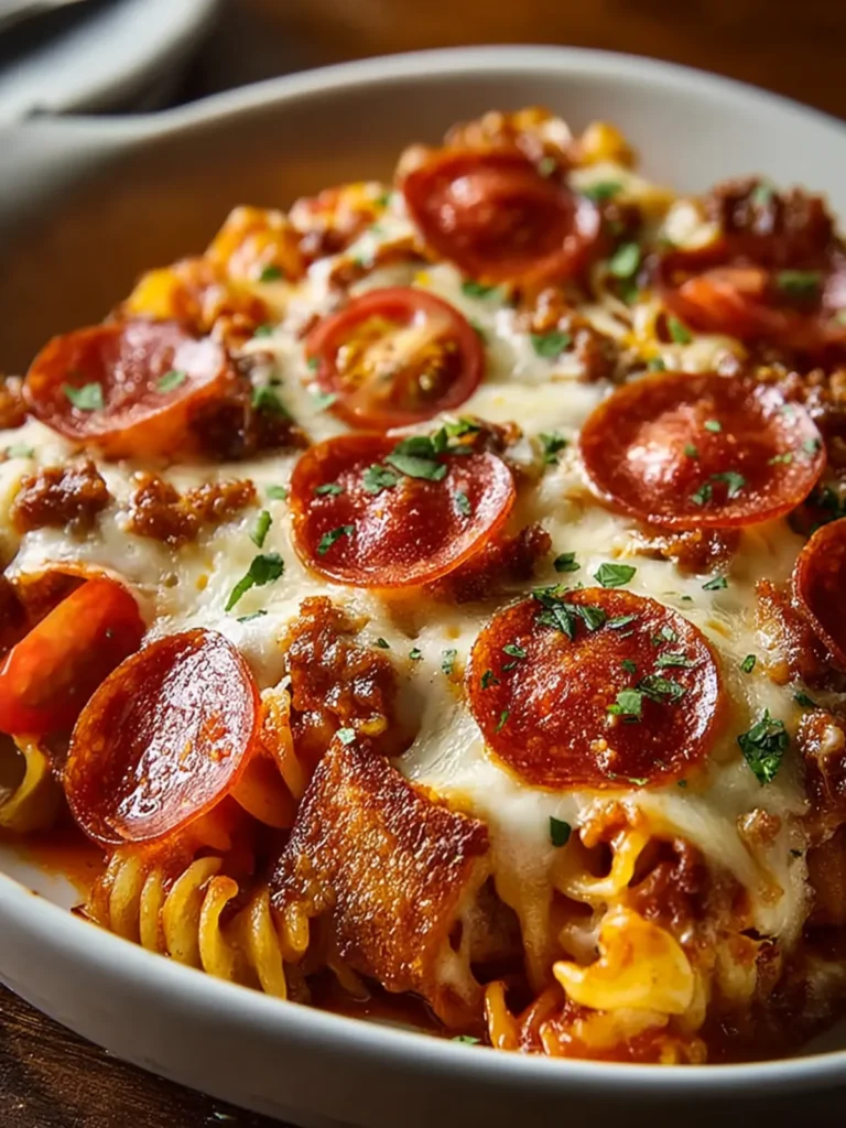 Crockpot Pizza Casserole First Image