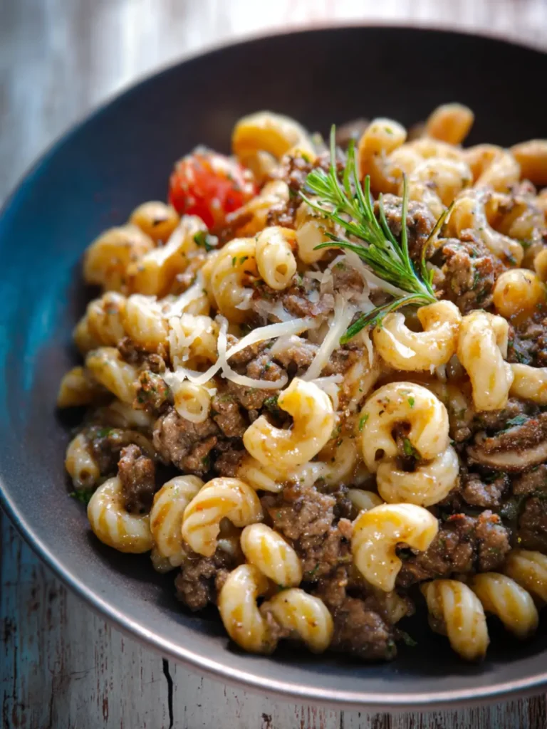 Paleo AIP HAMBURGER MACARONI Pasta First Image