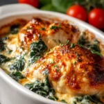 Baked Chicken Spinach Casserole First Image