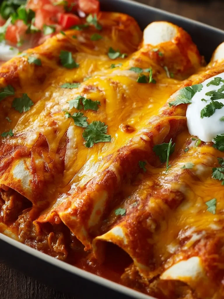 Easy 5-Ingredient Beef Enchiladas First Image