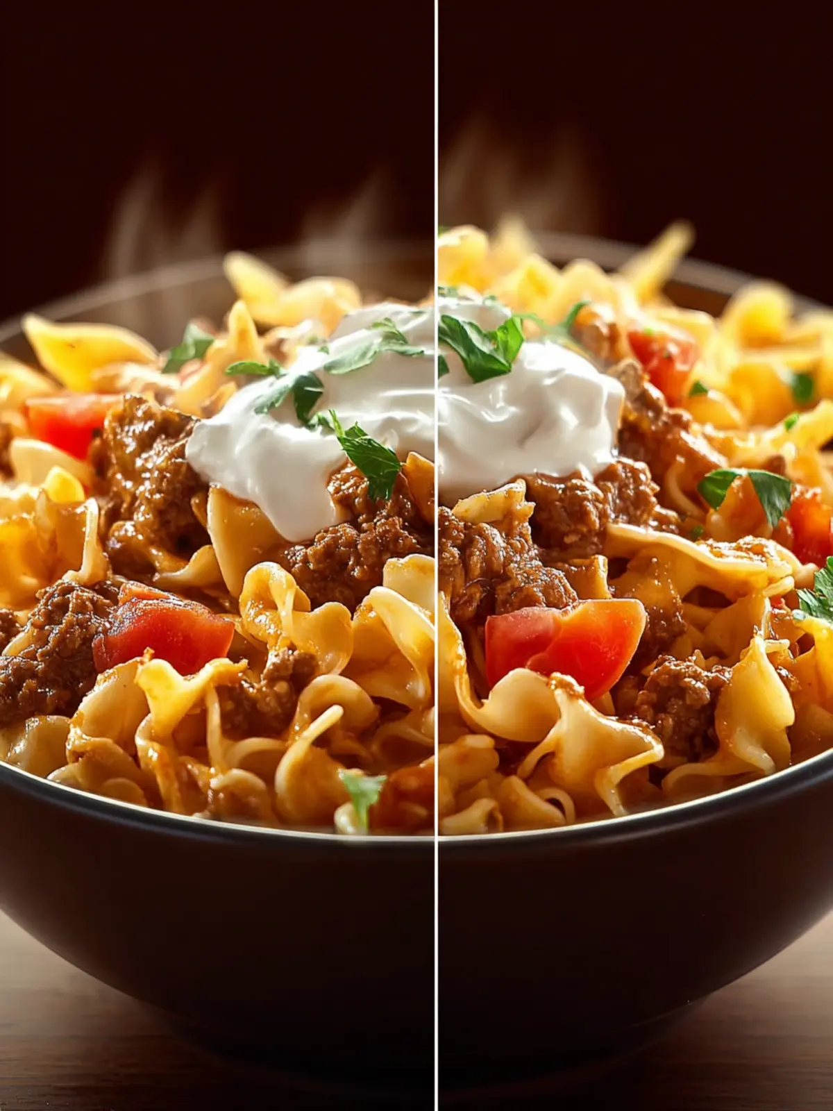 Easy Sour Cream Beef Noodle Casserole First Image