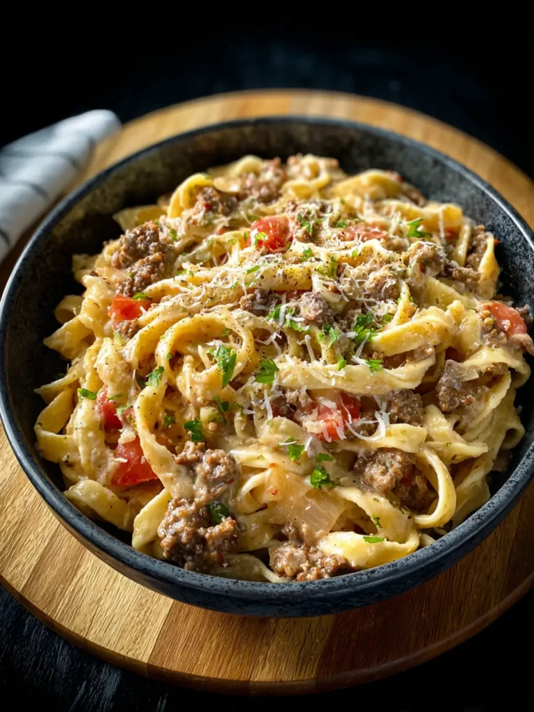 Ground Beef Alfredo First Image