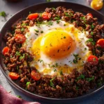 Ground Beef and Eggs Breakfast First Image