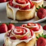 Strawberry Cheesecake Cinnabon Rolls First Image