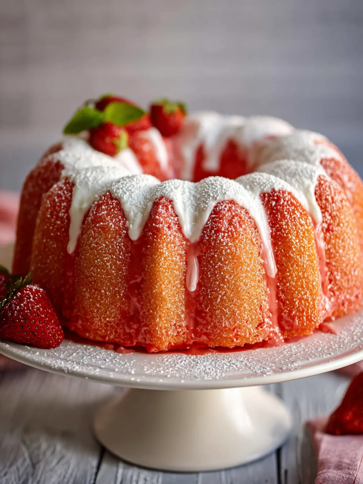Strawberry Marshmallow Cake: Indulgent Bundt Bliss Awaits