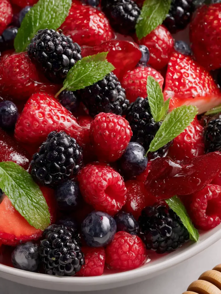 berry salad with mint First Image
