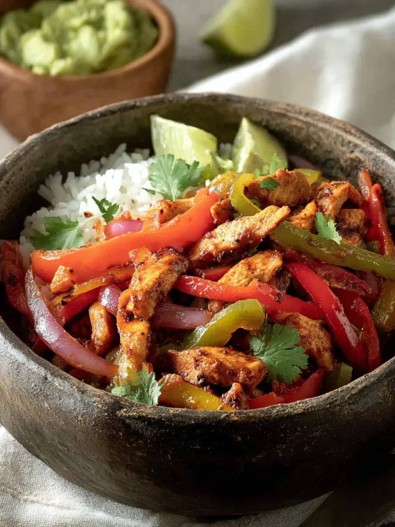 Chicken fajita bowls First Image