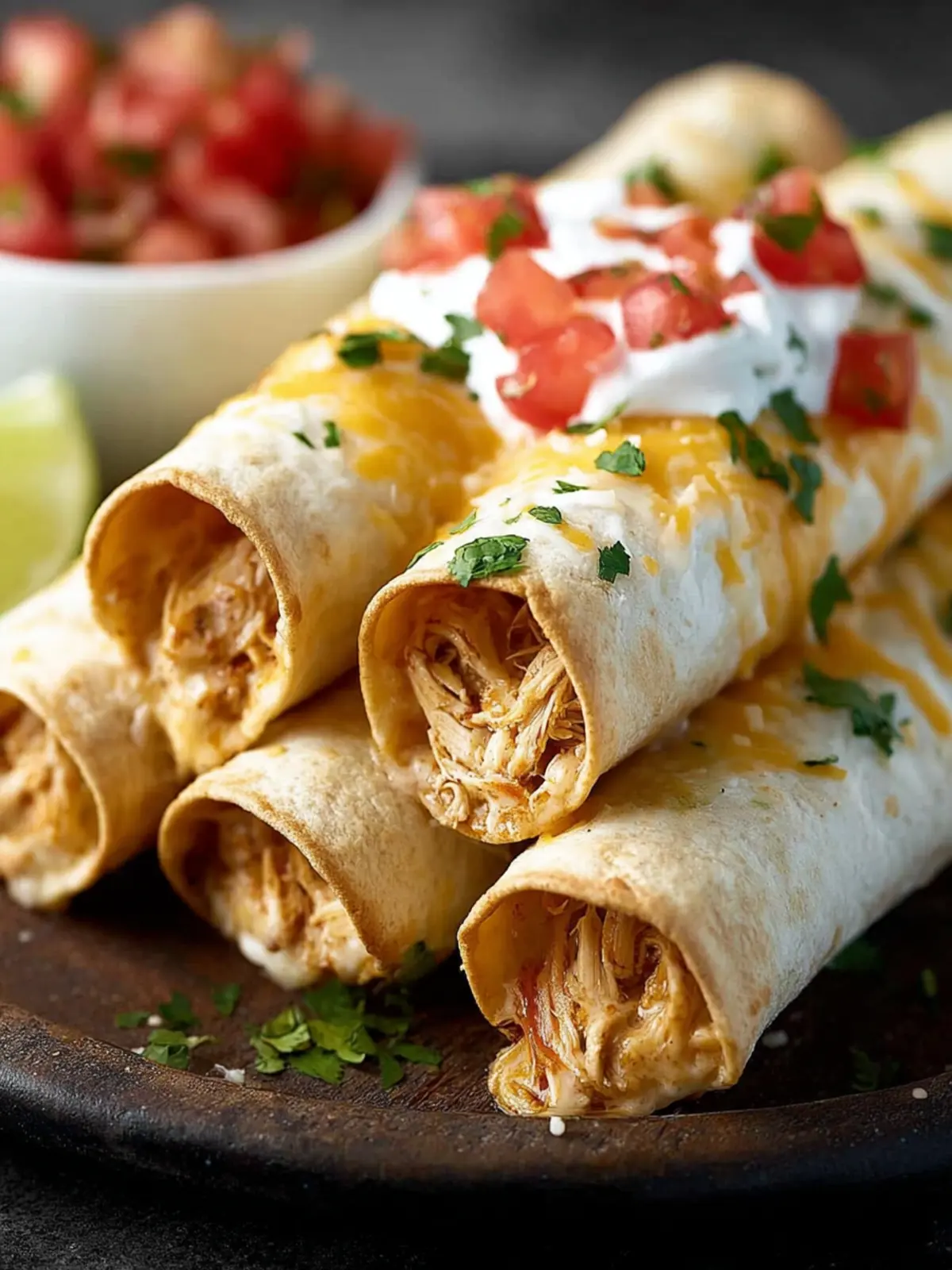 Crockpot Chicken Taquitos First Image