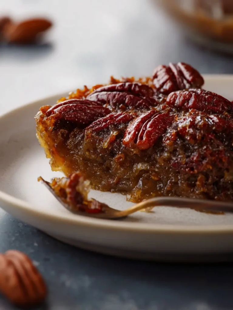 Crustless Pecan Pie First Image