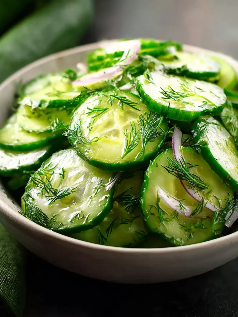 Cucumber Dill Salad First Image